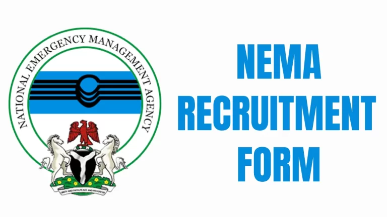 NEMA Recruitment 2024/2025 Portal | Application Form
