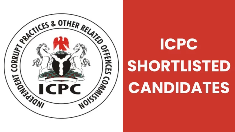 ICPC Shortlisted Candidates 2025/2026 | Download PDF