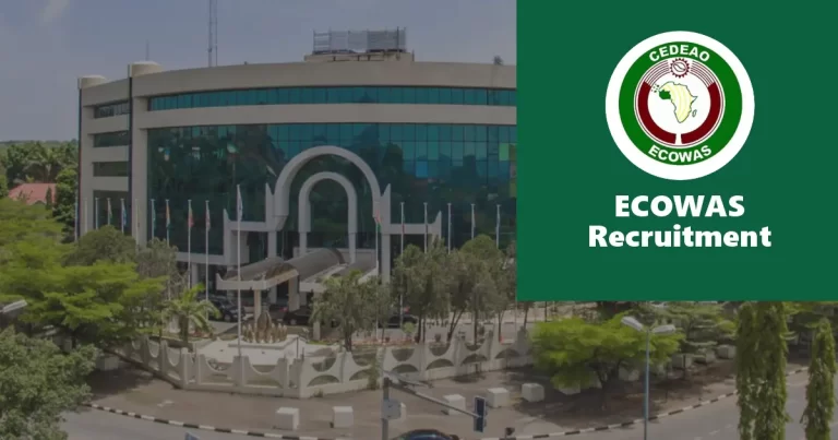 ECOWAS Recruitment 2025/2026 Portal | Application Form
