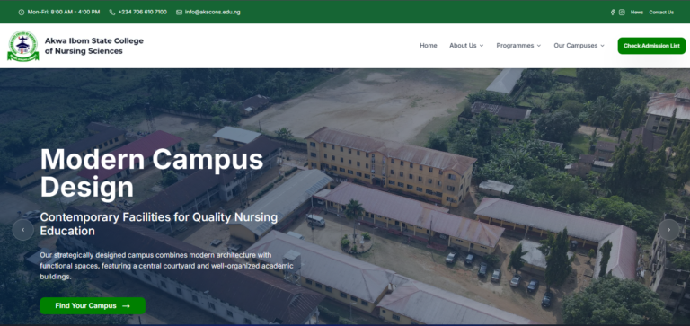 Akwa Ibom State College of Nursing Sciences (AKSCONS) Admission List 2025/2026: How to Check Your Status and Next Steps/https://recruitmentnode.com/