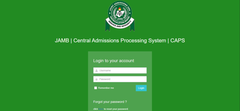 JAMB CAPS 2025 Portal Login – How to Access and Use the JAMB CAPS Portal (caps.jamb.gov.ng)/https://recruitmentnode.com/