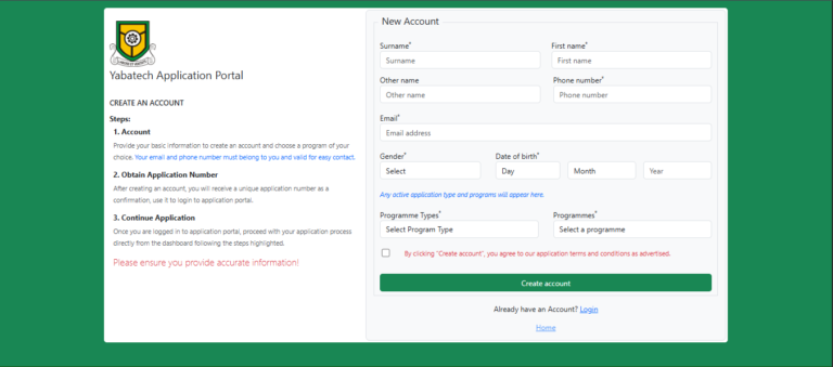 YABATECH HND Application Portal 2025/2026: Available Courses, Requirements, and How to Apply/v