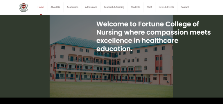 Fortune International College of Nursing Sciences (FICONS) Admission 2025/2026 | Application Portal/https://recruitmentnode.com/